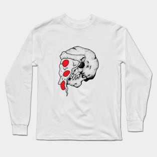 Skull Pizza Long Sleeve T-Shirt